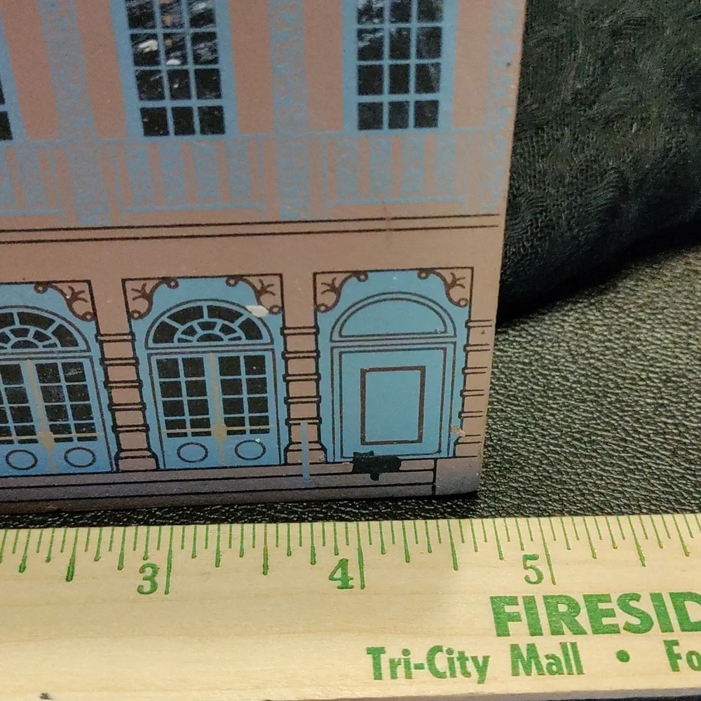 Vintage wooden signed numbered Charleston building - Picture 9 of 16